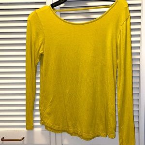 Ava Sky lime green long sleeve top